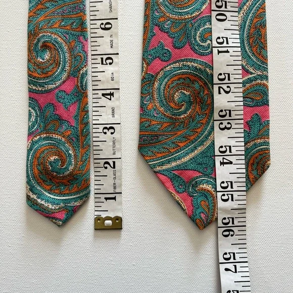 Vintage Paisley Patterned Tie - Multicolor